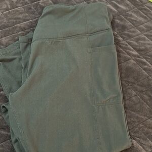 GAIAM Womens Studio Yoga Muted Dark Green EUC Sz XL